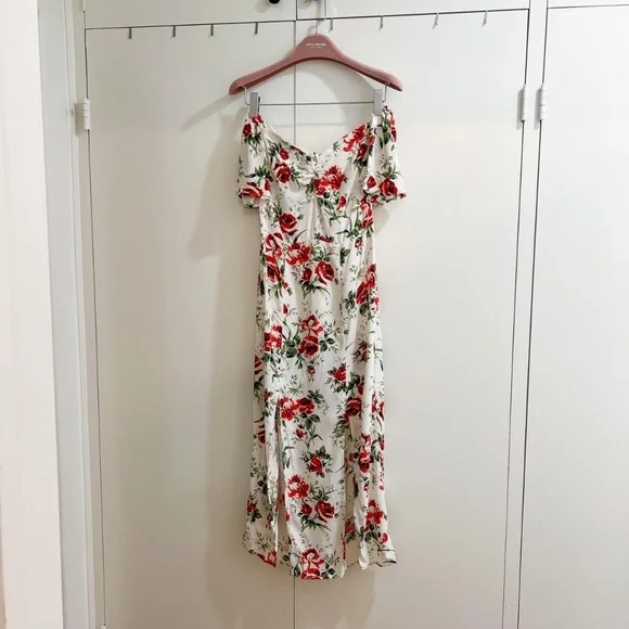 Topshop Floral Midi Dress - Picture 1 of 1